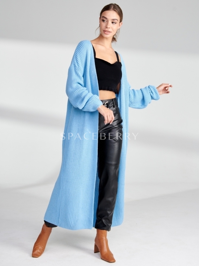 Женский вязаный кардиган оверсайз, кофта